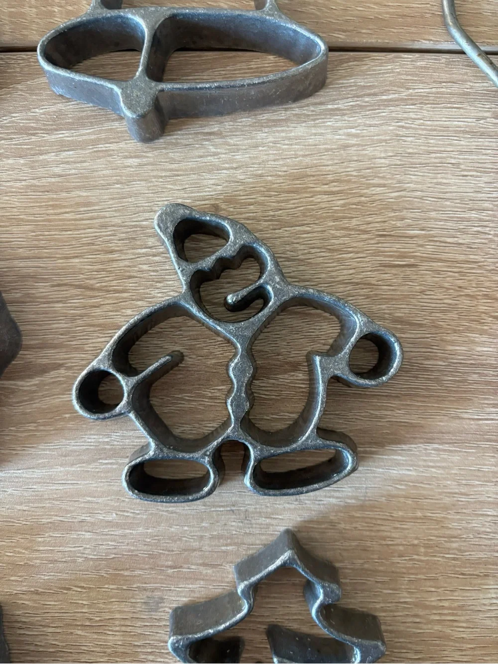 Vintage Rosette Cookie Iron Set -  6 Holiday & Animal Molds